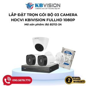 LẮP ĐẶT TRỌN GÓI BỘ 03 CAMERA HDCVI