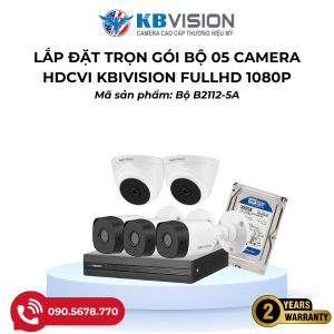 LẮP ĐẶT TRỌN GÓI BỘ 05 CAMERA HDCVI