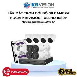 LẮP ĐẶT TRỌN GÓI BỘ 08 CAMERA HDCVI